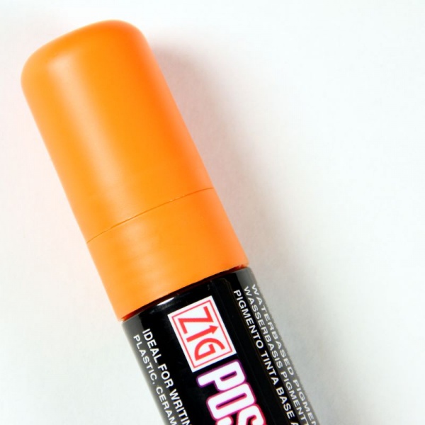 Orange Posterman Wet Wipe Pen - 15mm Nib